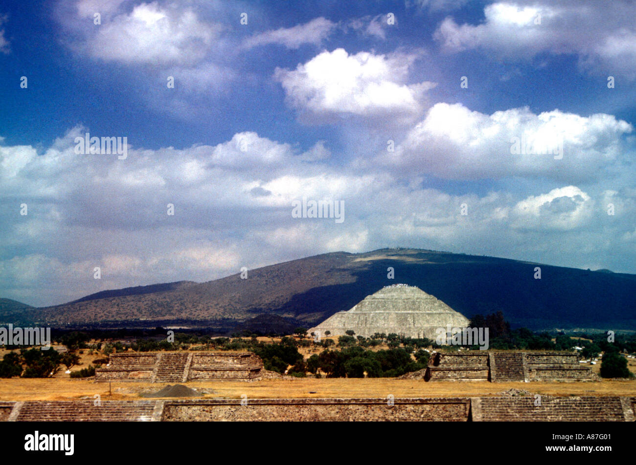 Sun Pyramid in Teotihuacan Mexico Stock Photo - Alamy