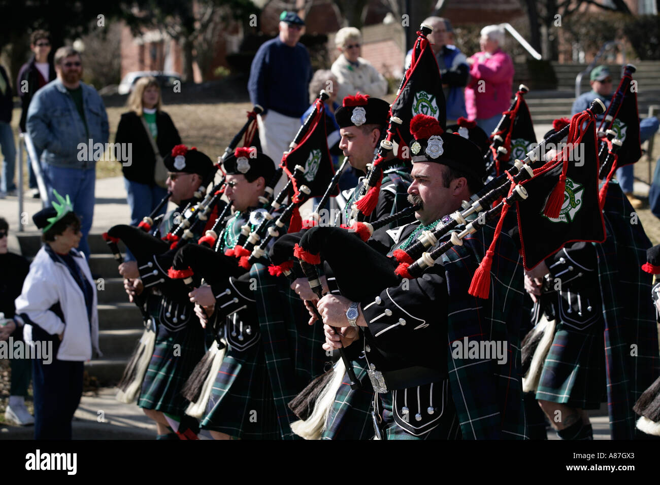 St Patrick s Day Parade Milford Connecticut United States Stock Photo