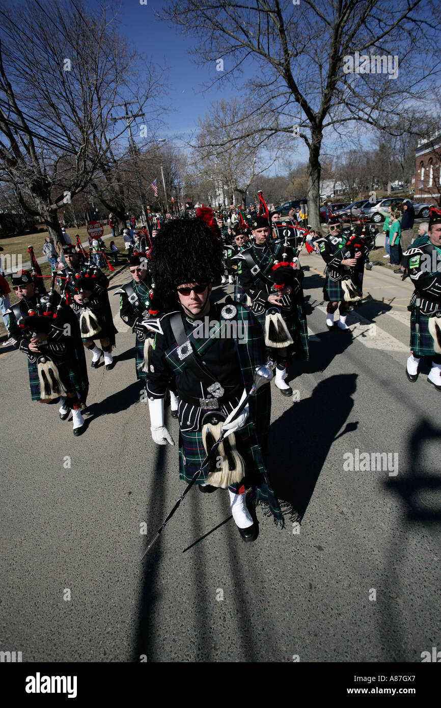 St Patrick s Day Parade Milford Connecticut Stock Photo