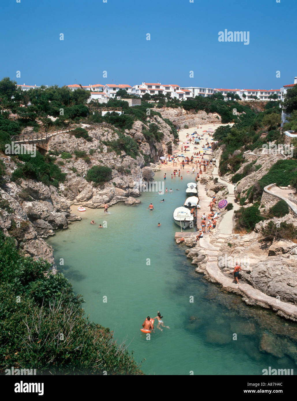 Cala'n Forcat, Menorca, Balearic Islands, Spain Stock Photo