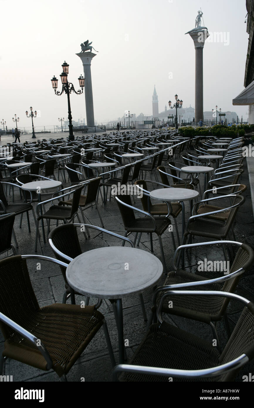 Chairs And Tables Arranged In Row Stock Photo 12013692 Alamy