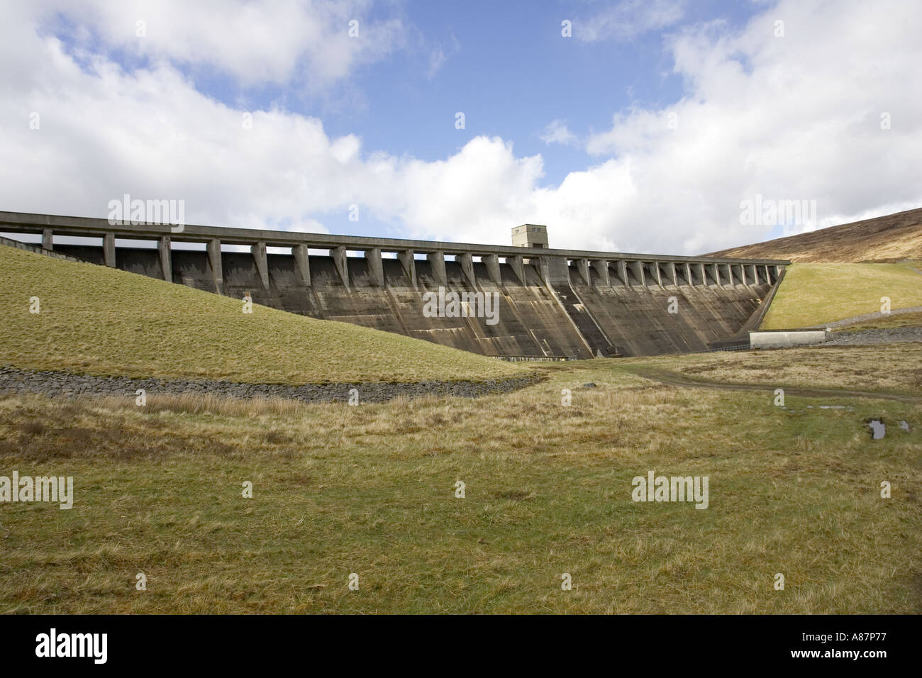 Glascarnoch Dam Scottish Hydro Electric near Garve Scotland Stock Photo Alamy