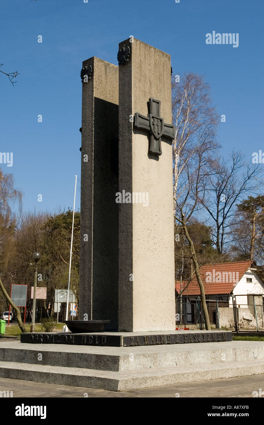 Polish soldiers monument in Hel Pomorskie Poland Stock Photo