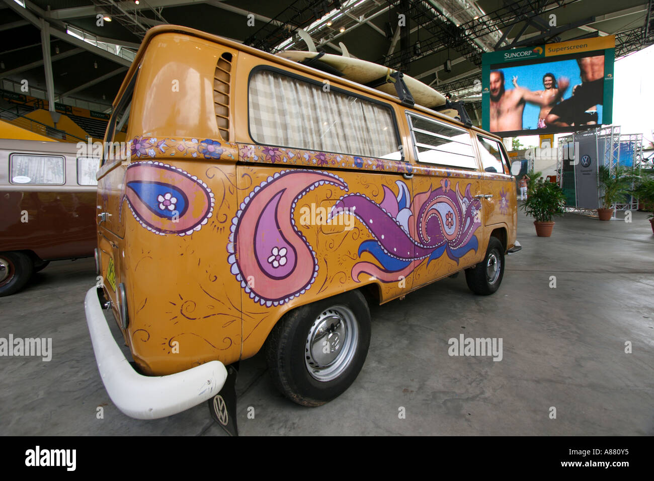 orange hippie van