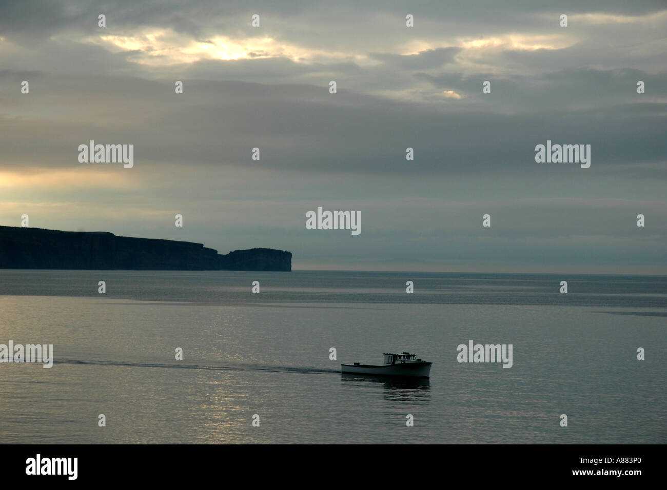 boat by Bell Island Stock Photo Alamy