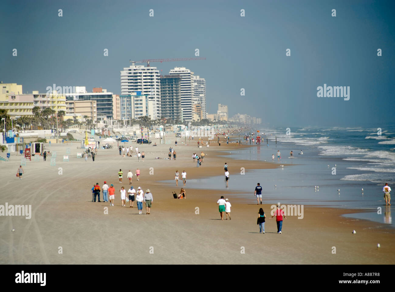 Daytona Beach Florida FL is a favorite tourist destination Stock Photo