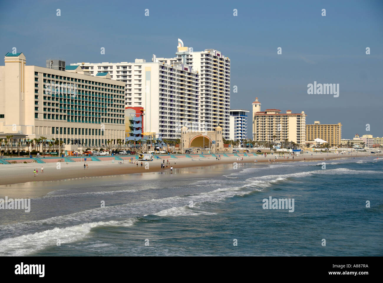 Daytona Beach Florida FL is a favorite tourist destination Stock Photo