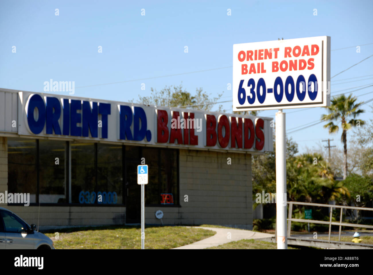 Bail Bonds establishments Stock Photo
