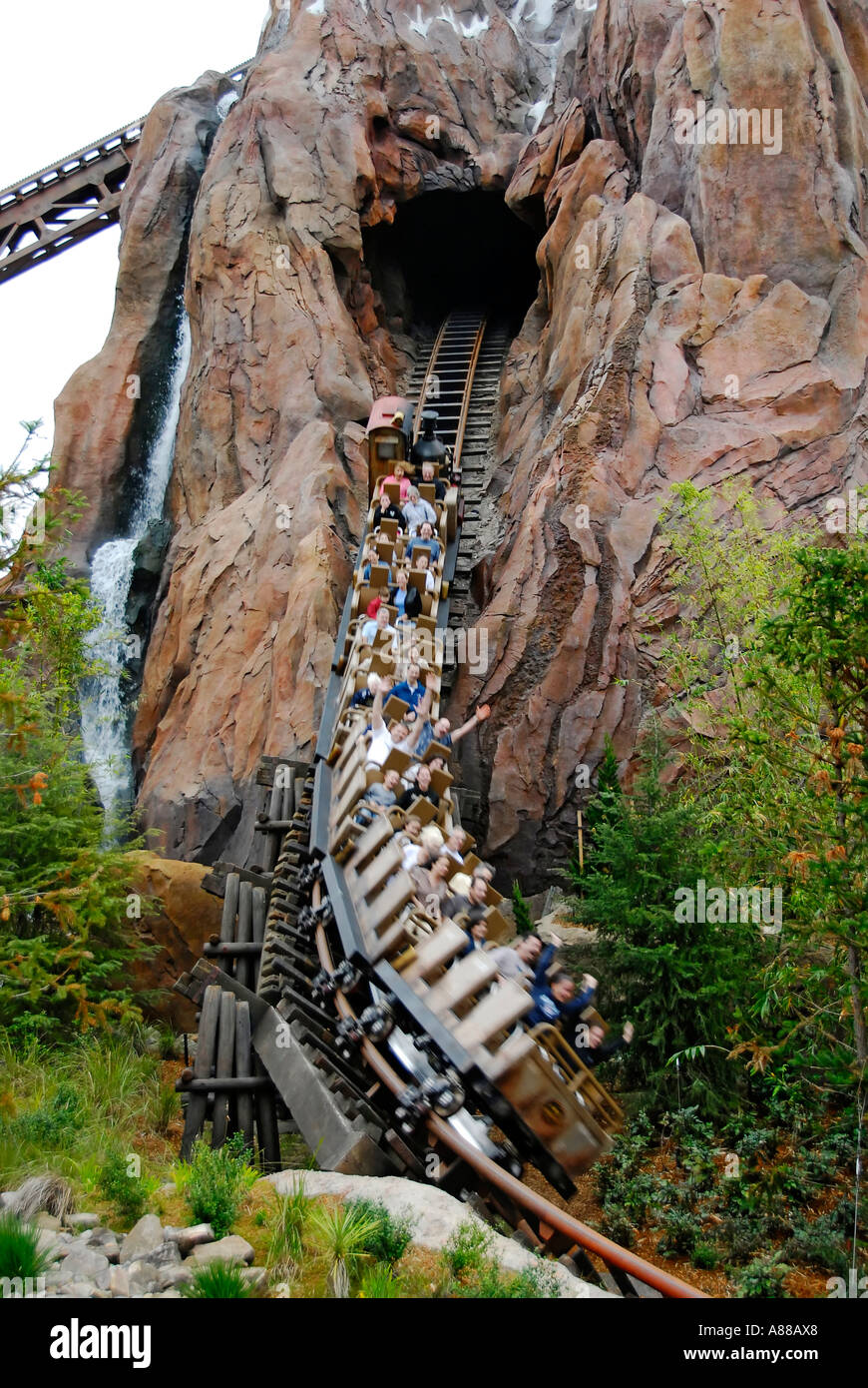 Expedition Everest Roller Coaster at The Animal Kingdom Park at Disney