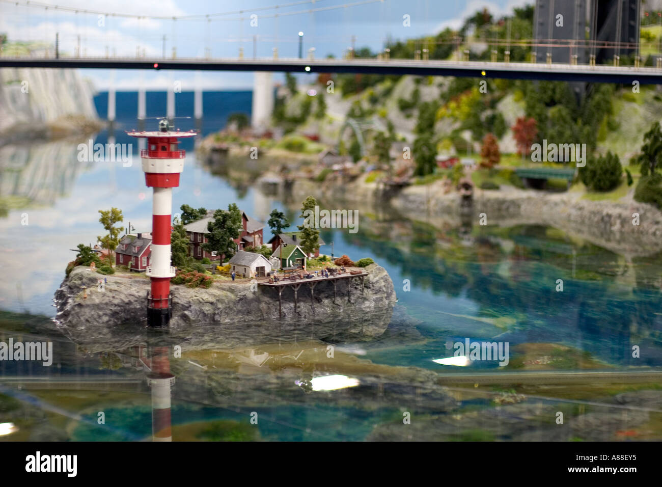 Germany, Hamburg, 22.01.2006. Model railroad layout Miniature