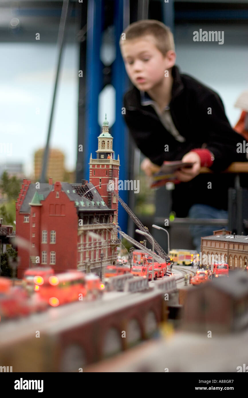 Germany, Hamburg, 22.01.2006. Model railroad layout in Hamburg located