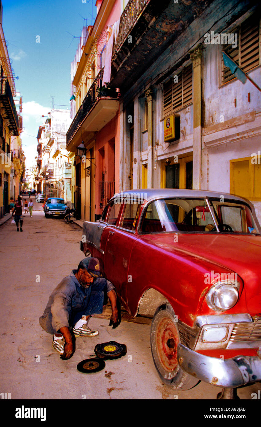 The Poor daily life in Havana Cuba Stock Photo