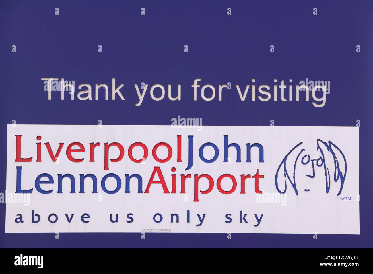 John Lennon airport, Liverpool, England Stock Photo