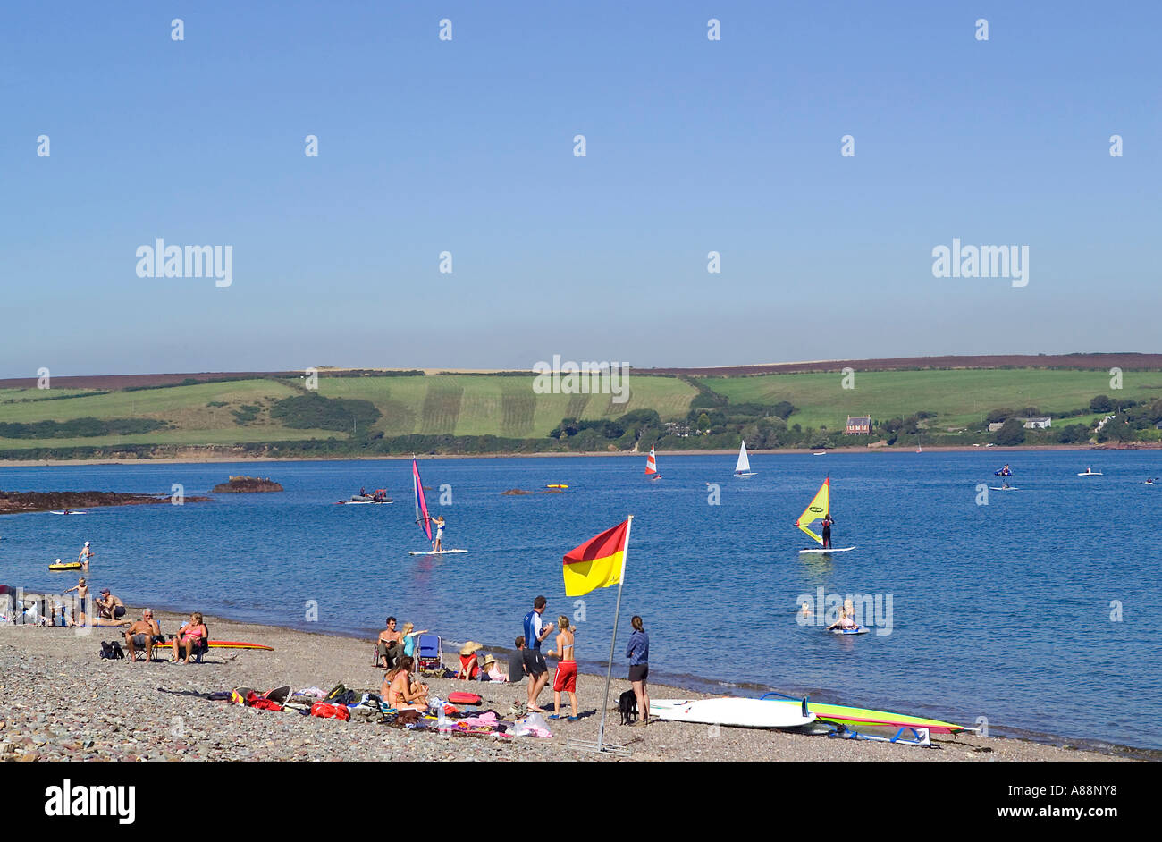 Milford Haven Pembrokeshire Wales Stock Photo Alamy