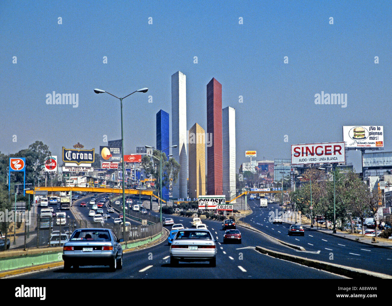 Satelite City Mexico State Mexico Stock Photo - Alamy