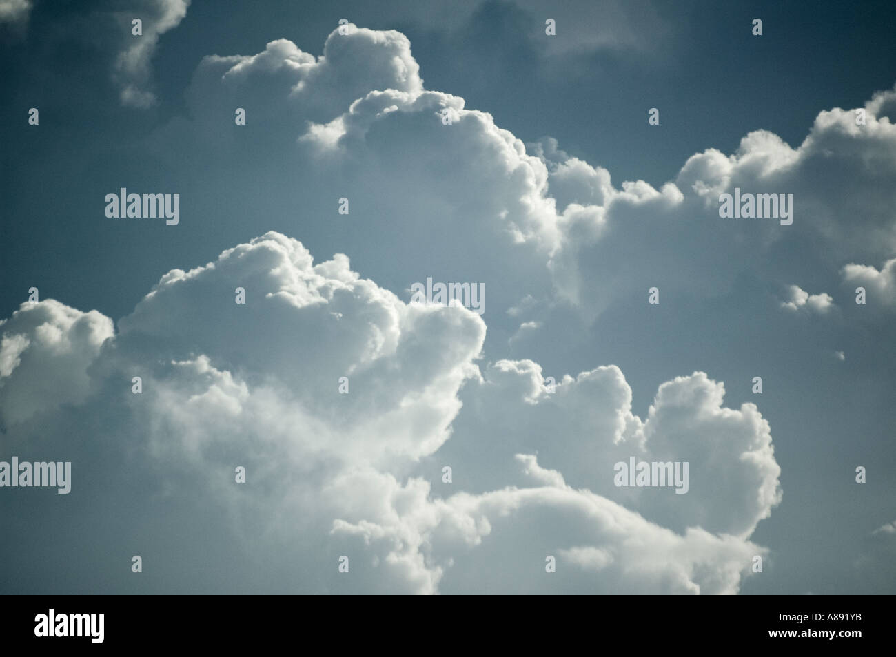 Cumulus clouds over Cheshire, England, UK Stock Photo - Alamy