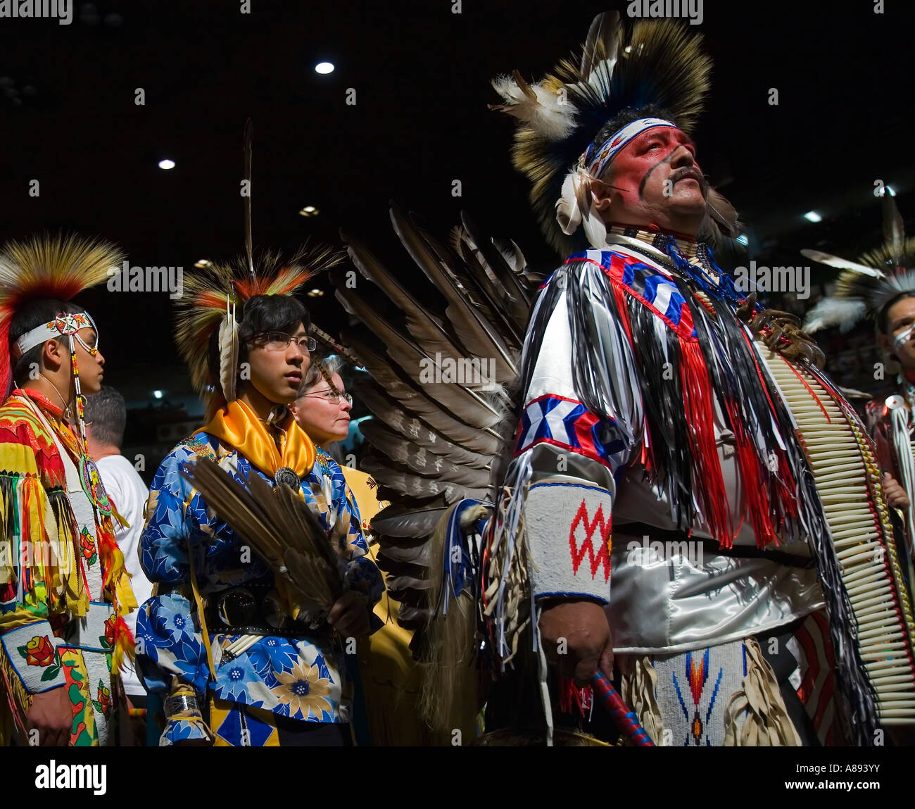 Participant in the annual Gathering of Nations powwow in Albuquerque
