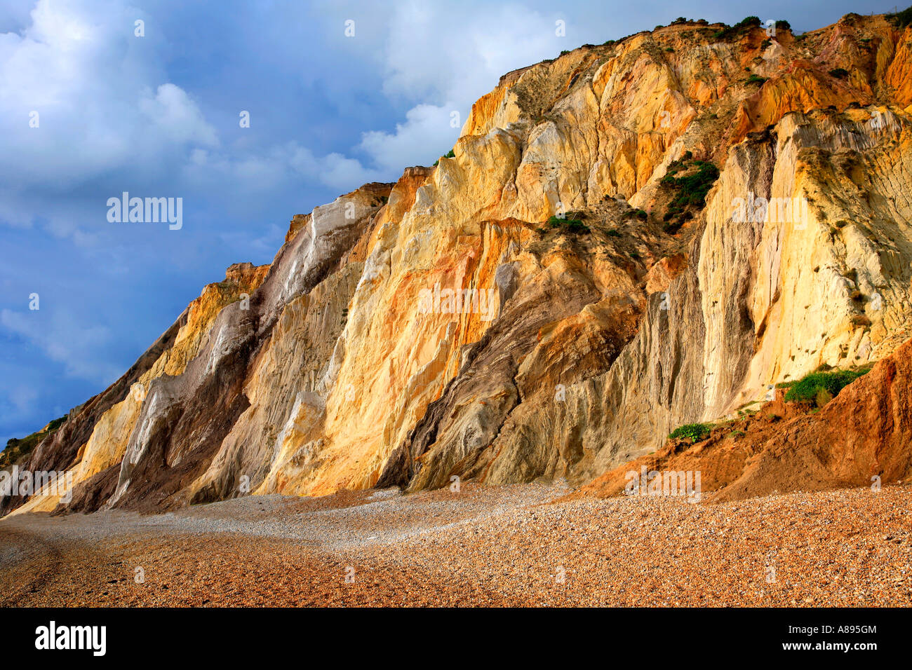 Coloured Sand Cliffs Alum Bay Isle of Wight Hampshire England Britain UK Stock Photo Alamy