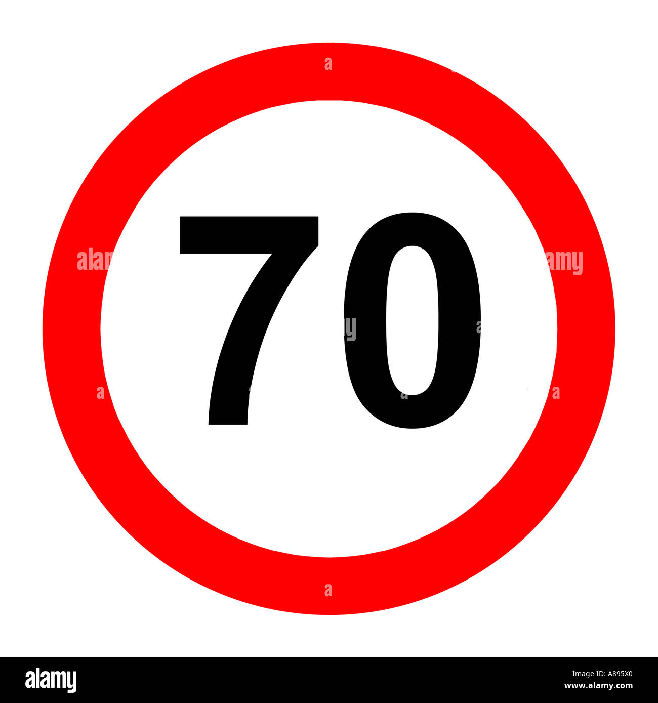 Seventy 70 Miles Per Hour Speed Limit Road Sign On White Background seventy-70-miles-per-hour-speed-limit-road-sign-on-white-background