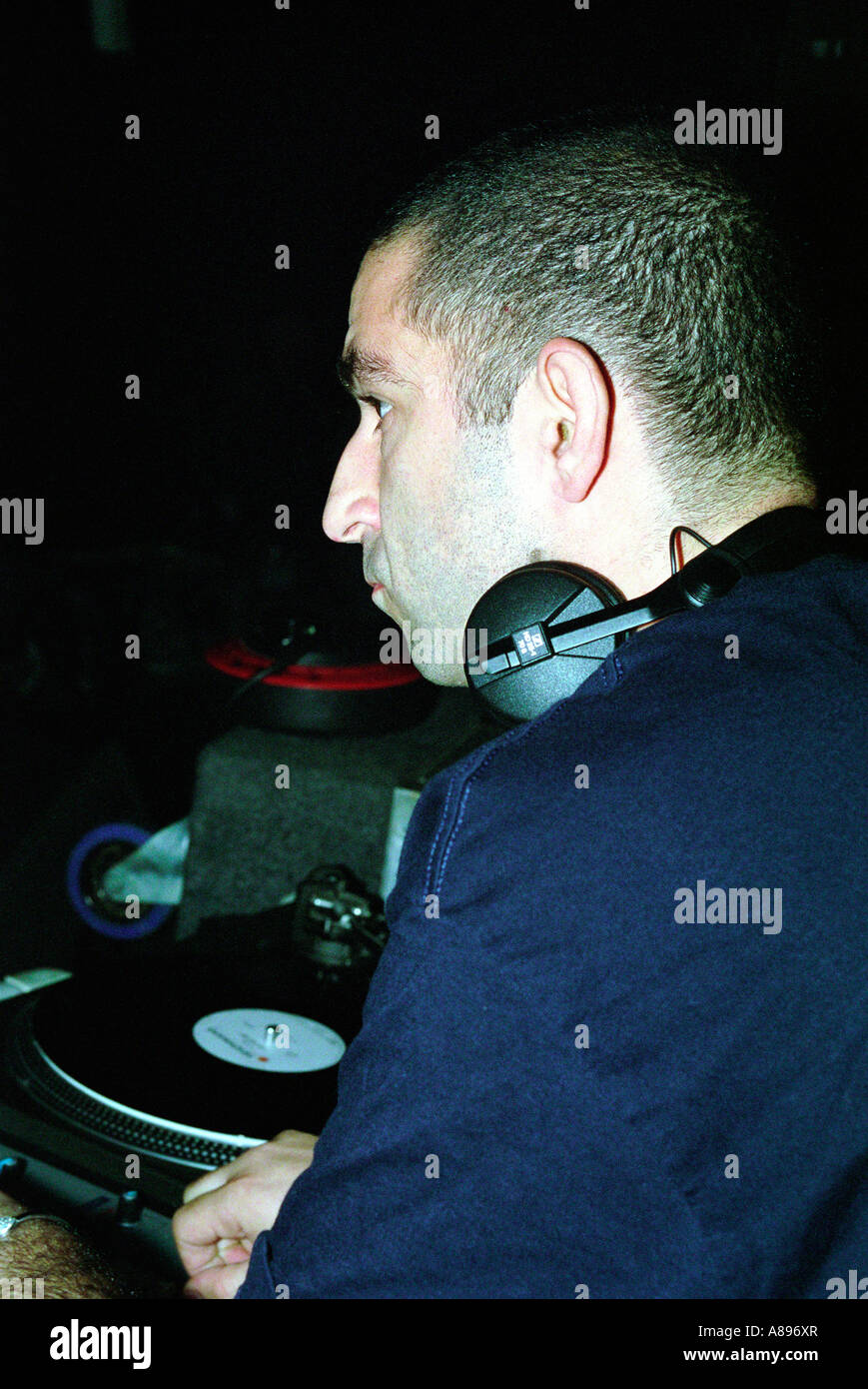 dj hype playing drum and bass at a club in birmingham Stock Photo Alamy