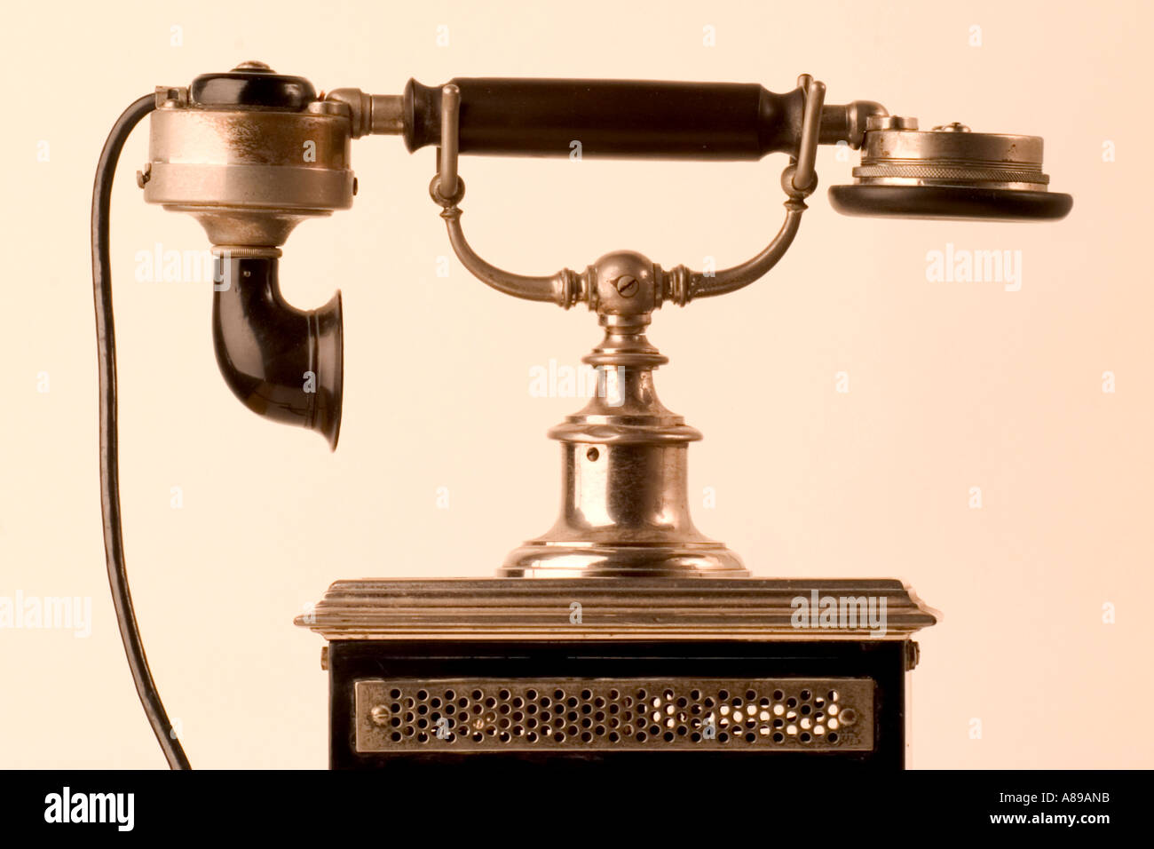 Old telephone (1900 Stock Photo Alamy