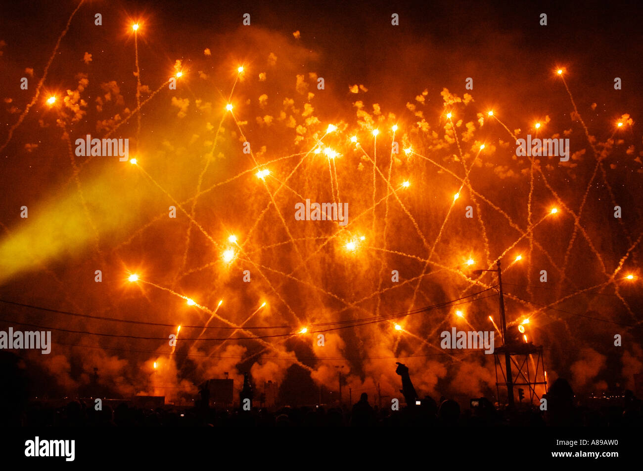 Portugal, Lisbon, Fireworks, New Year's Eve Stock Photo Alamy