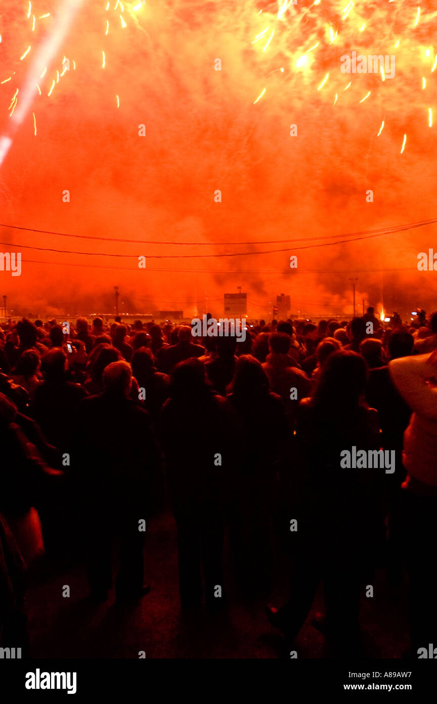 Portugal, Lisbon, Fireworks, New Year's Eve Stock Photo Alamy