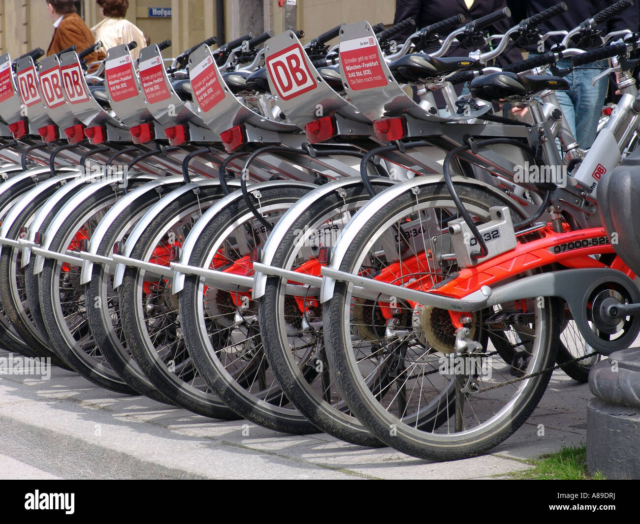 Rent Bikes Munich Bavaria Germany Stock Photo Alamy