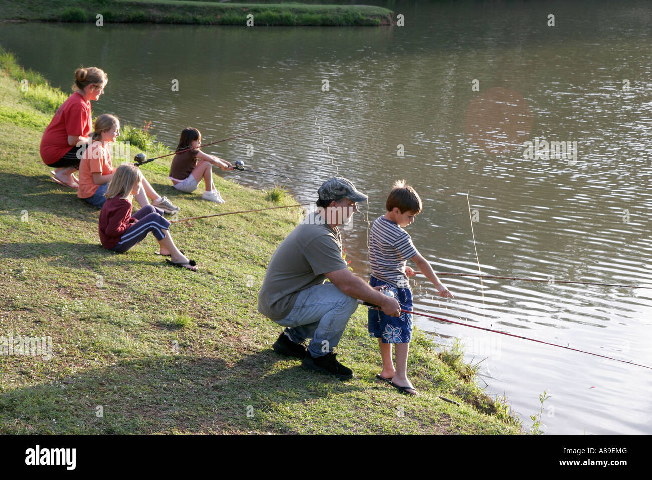 Monroeville Alabama,Park Drive,Vanity Fair Lake,family families parent