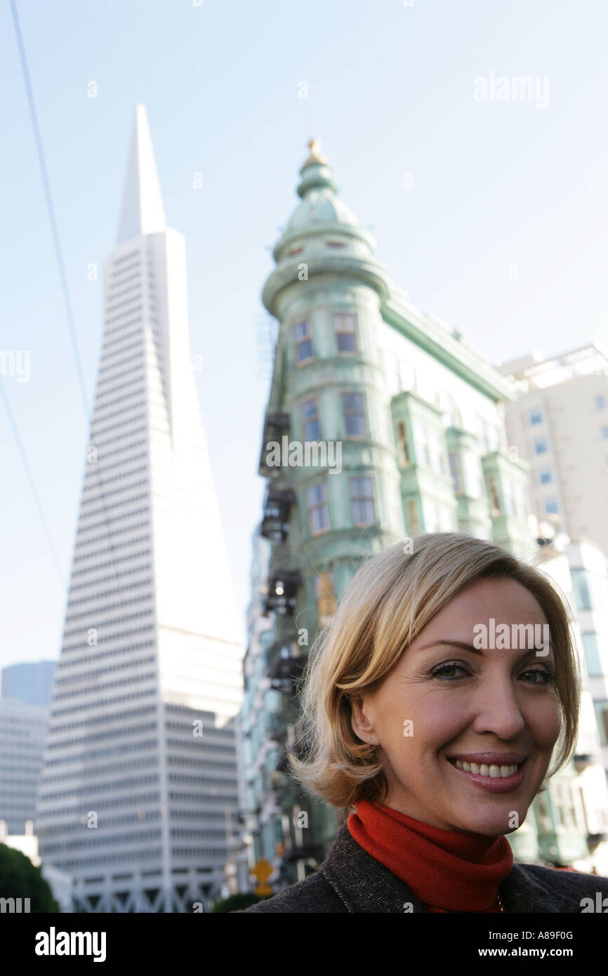 Close-up of mature woman looking at camera Stock Photo - Alamy