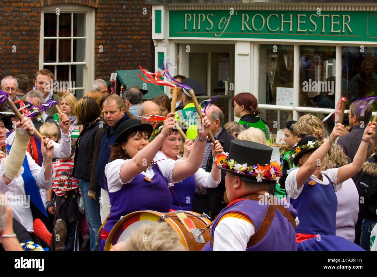 Parade at the Rochester Sweeps festival Stock Photo Alamy