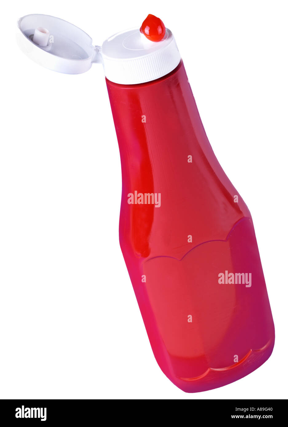 TOMATO SAUCE BOTTLE ON WHITE Stock Photo - Alamy