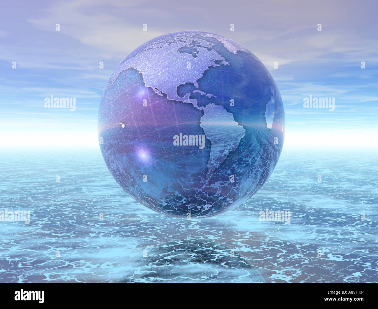 3d globe illustration hi-res stock photography and images - Alamy