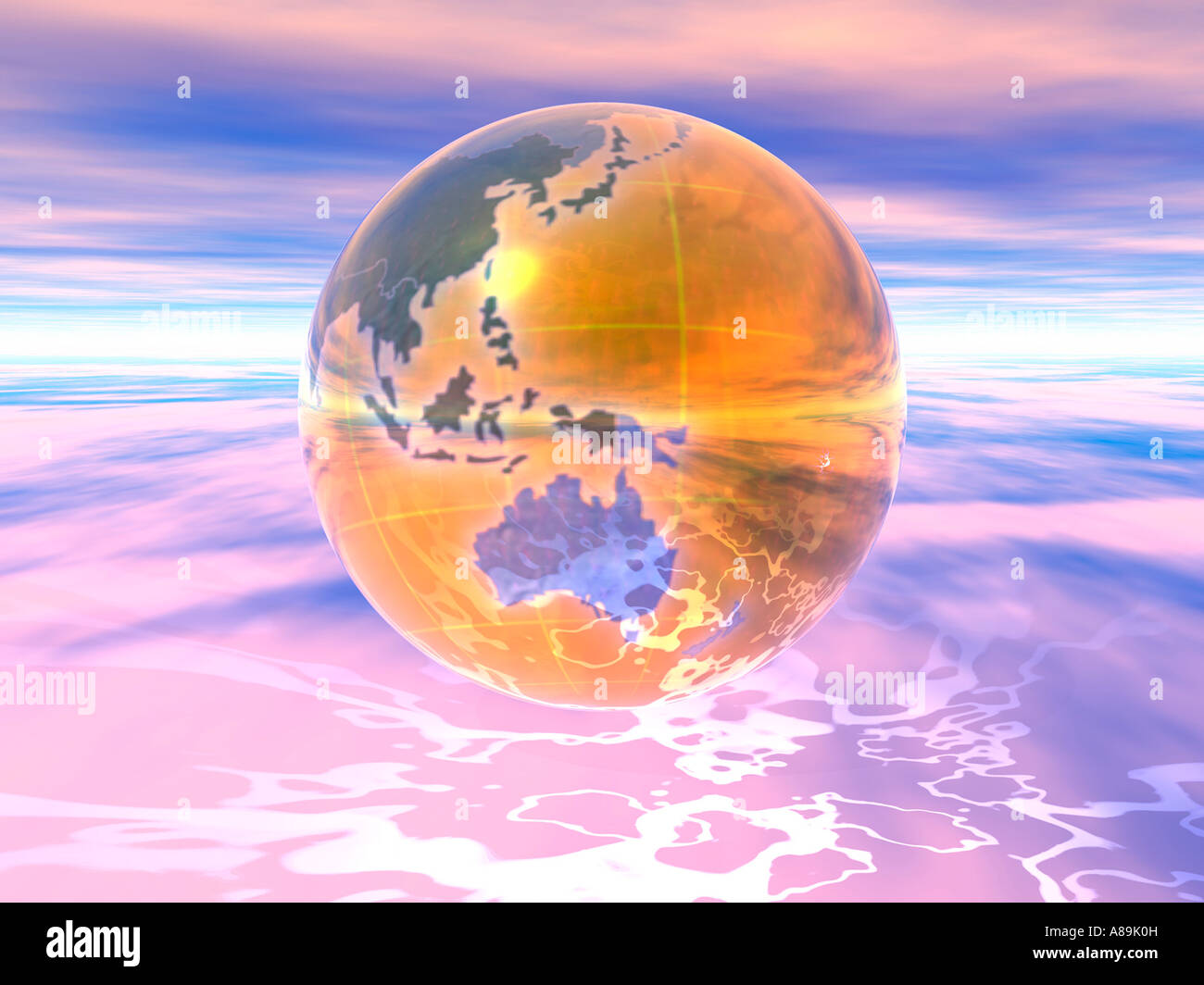 3d globe national flags hi-res stock photography and images - Alamy