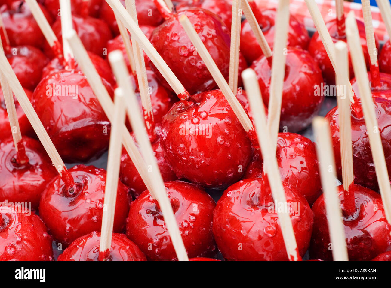 Candied cherries Stock Photo