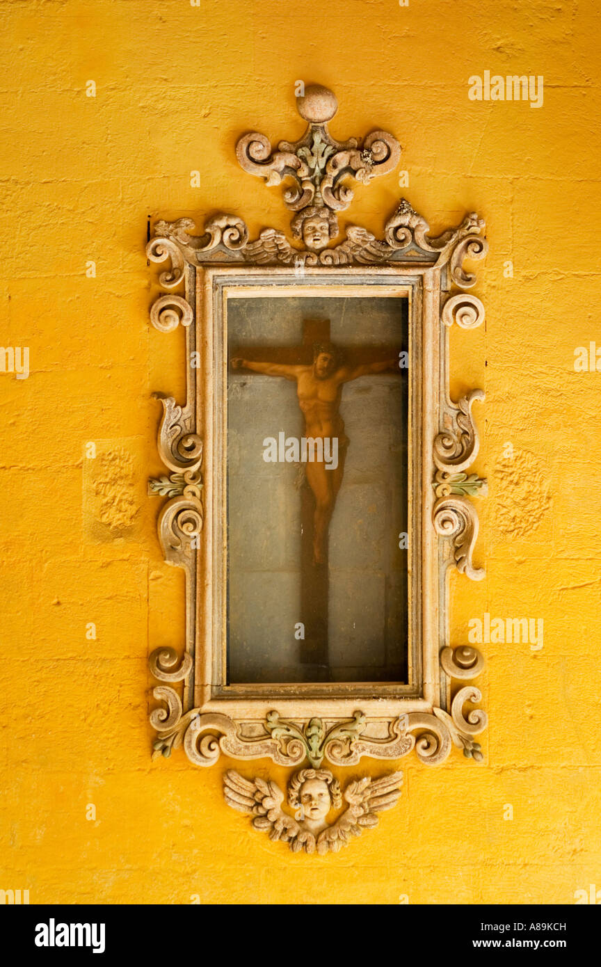 Picture of crucified jesus, Cordoba, Andalusia, Spain Stock Photo