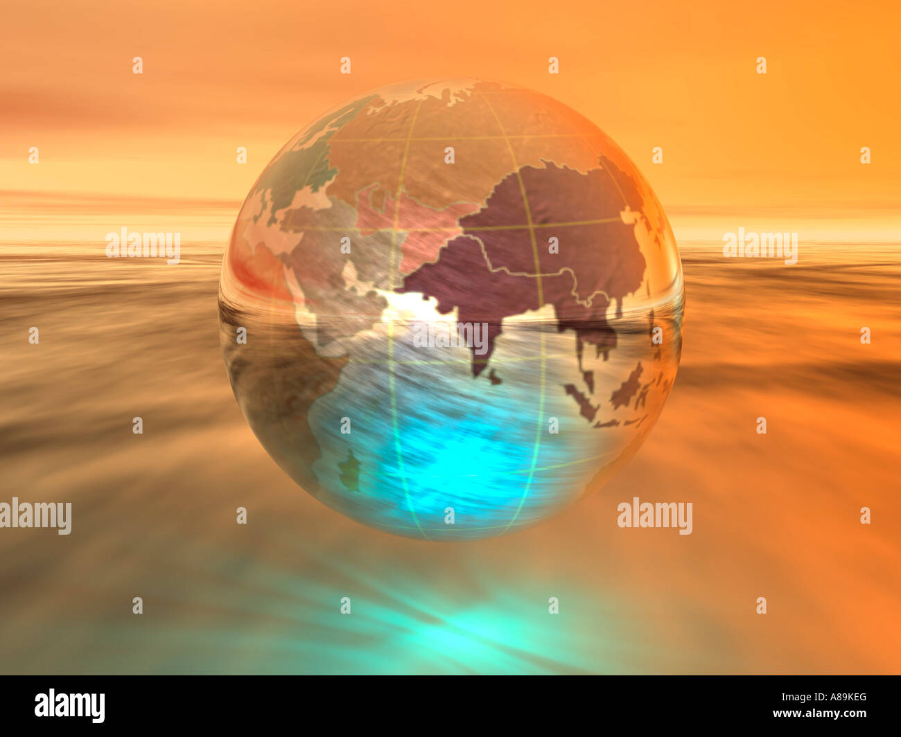 3d globe illustration hi-res stock photography and images - Alamy