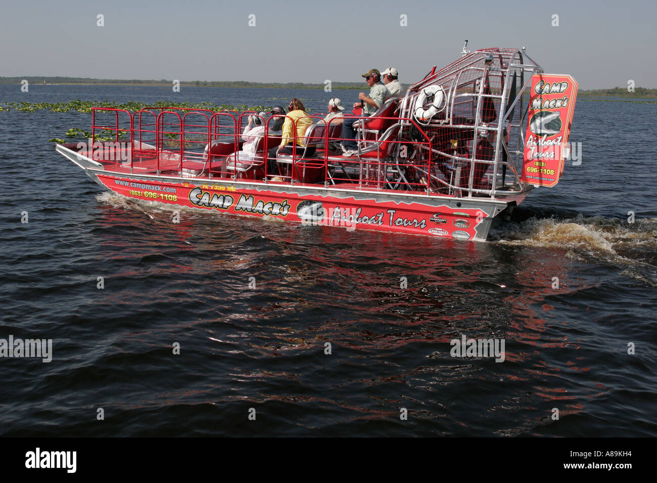 Lake Wales Florida,Lake Kissimmee,Camp Mack River water Resort,airboat