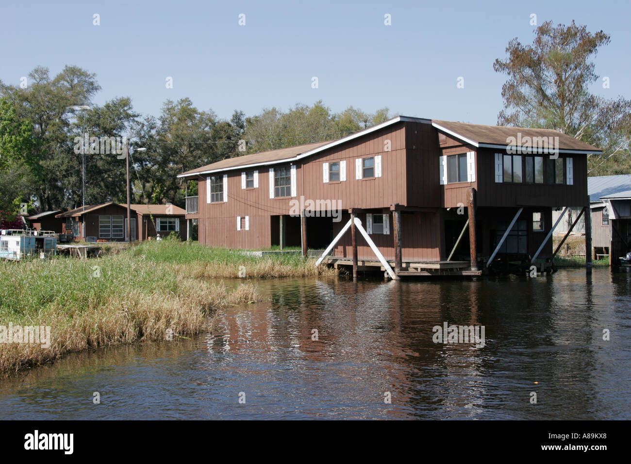 Florida, FL, South, Polk County, Kissimmee River, water, Camp Mack's