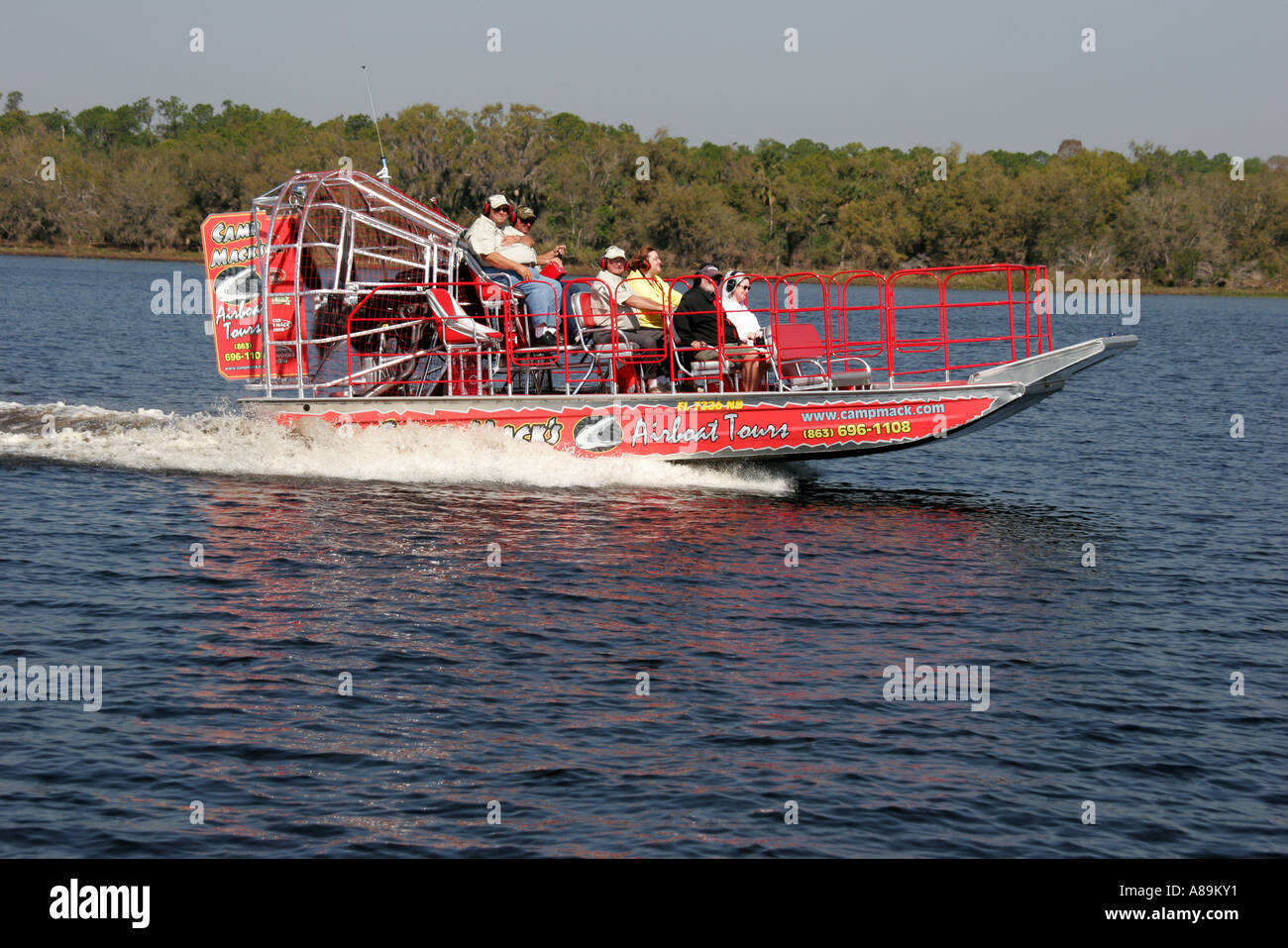 Florida Lake Kissimmee,Camp Mack's River water Resort Airboat Tour