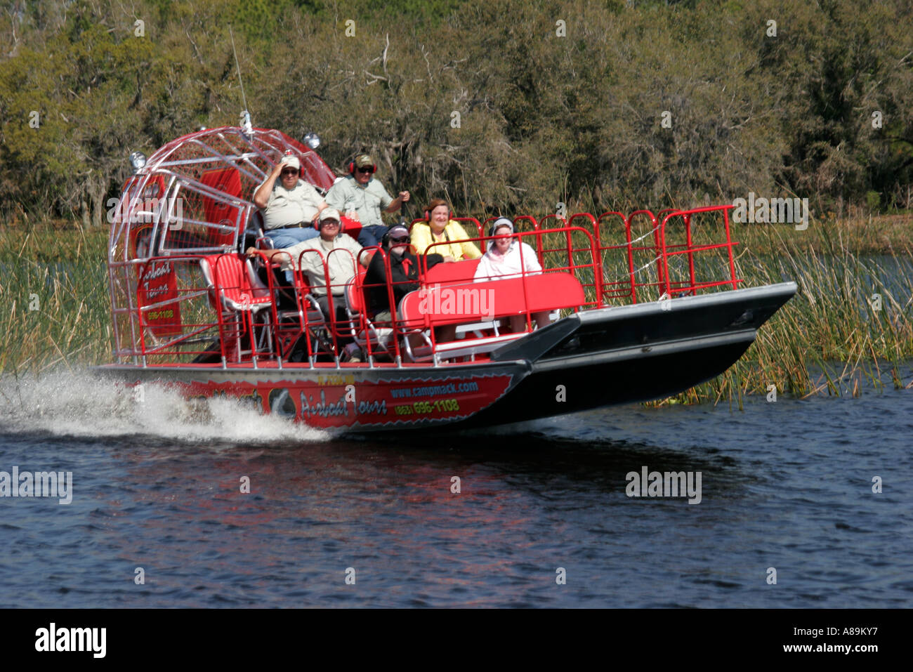Florida,Polk County,Lake Kissimmee,Camp Mack's River Resort Airboat