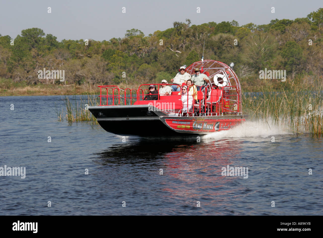 Florida Lake Kissimmee,Camp Mack's River water Resort Airboat Tour