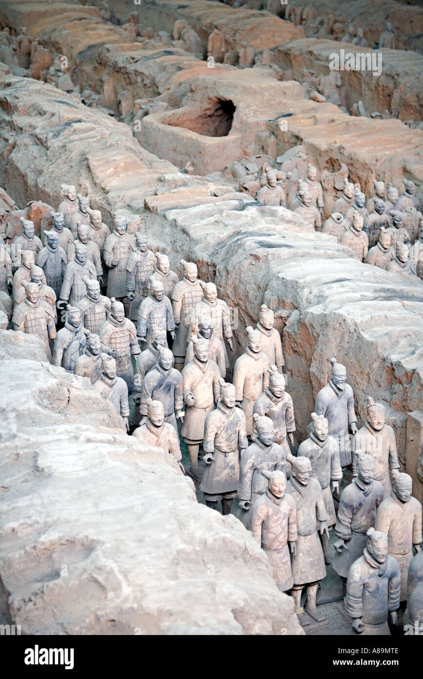 CHINA XIAN The Army of Terracotta Warriors uncovered in the tomb of Qin ...