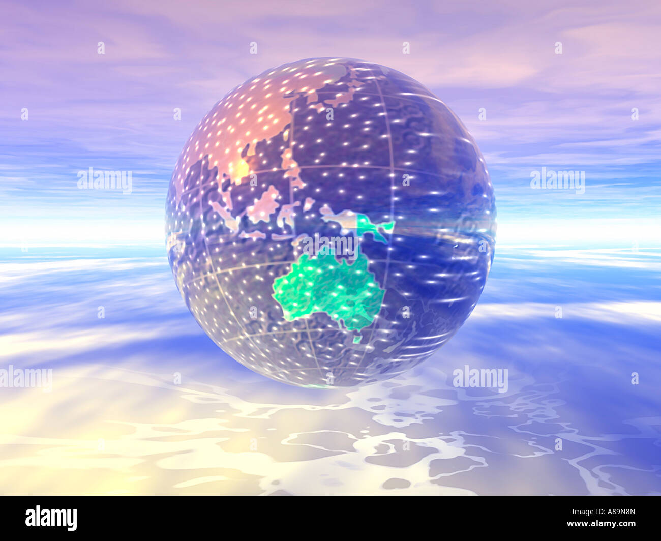 3d globe national flags hi-res stock photography and images - Alamy
