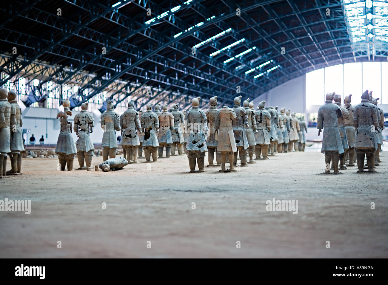 CHINA XI AN Rows of soldiers in pit number one in the Army of