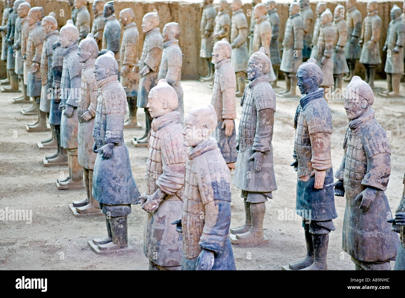 CHINA XI AN The Army of Terracotta Warriors uncovered in the tomb of