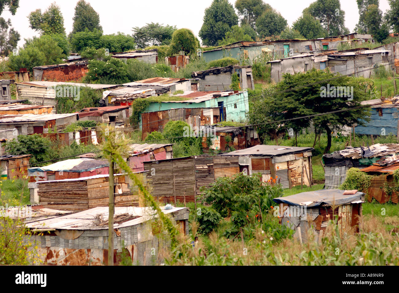 Squatter camp on the outskirts of Butterworth in the Eastern Cape