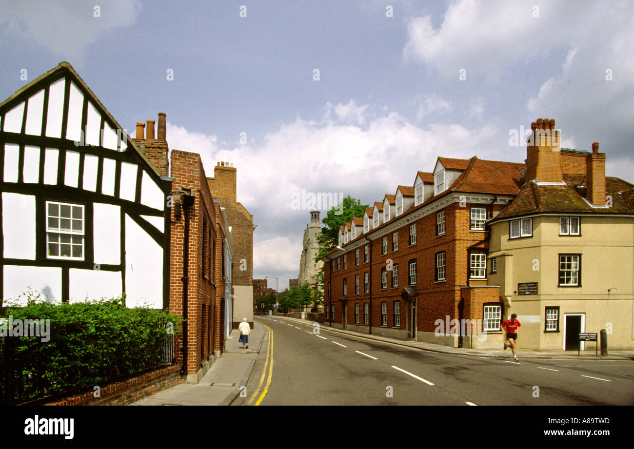 Berkshire Eton High Street Stock Photo