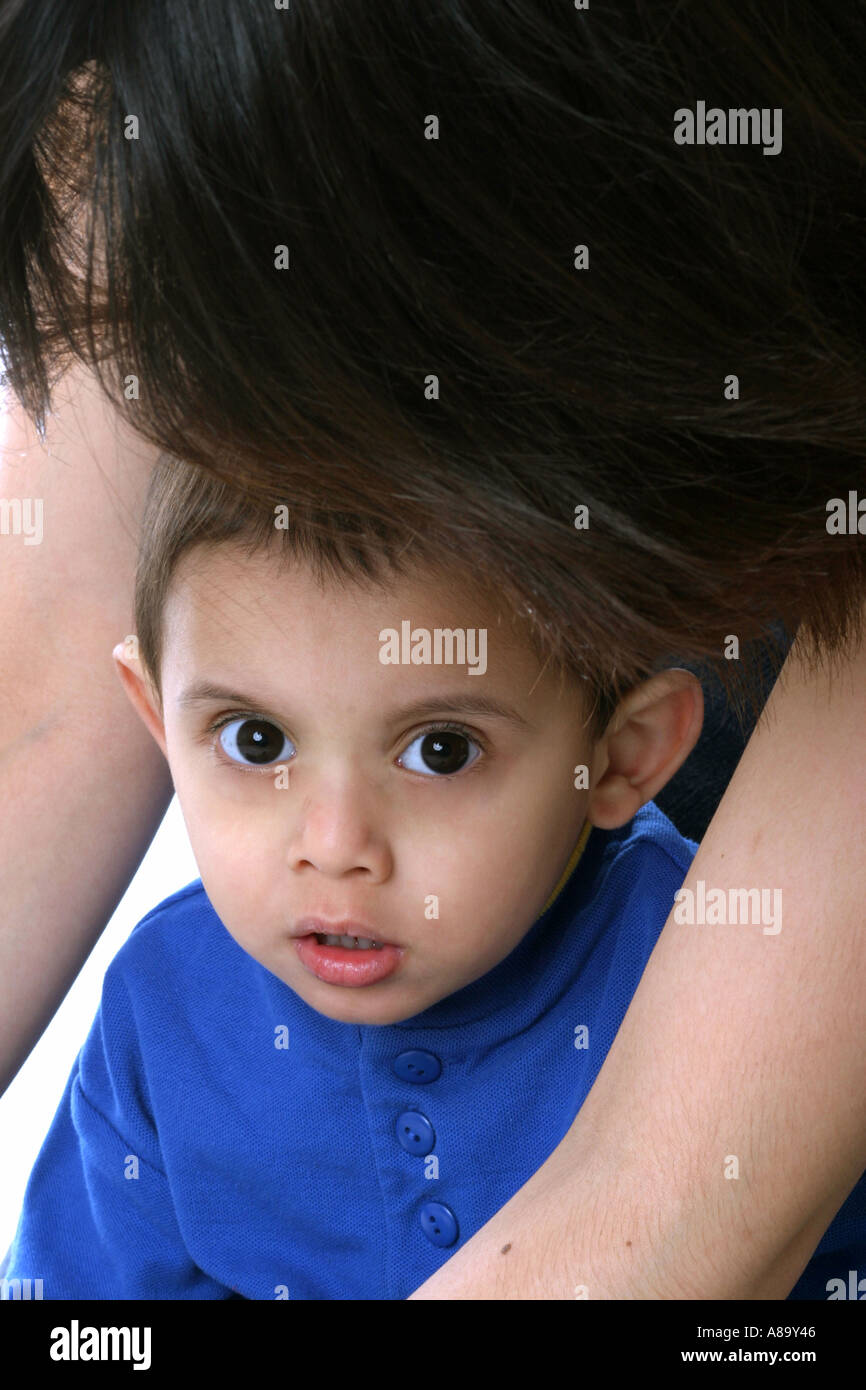 Mother Protecting Child Stock Photo - Alamy