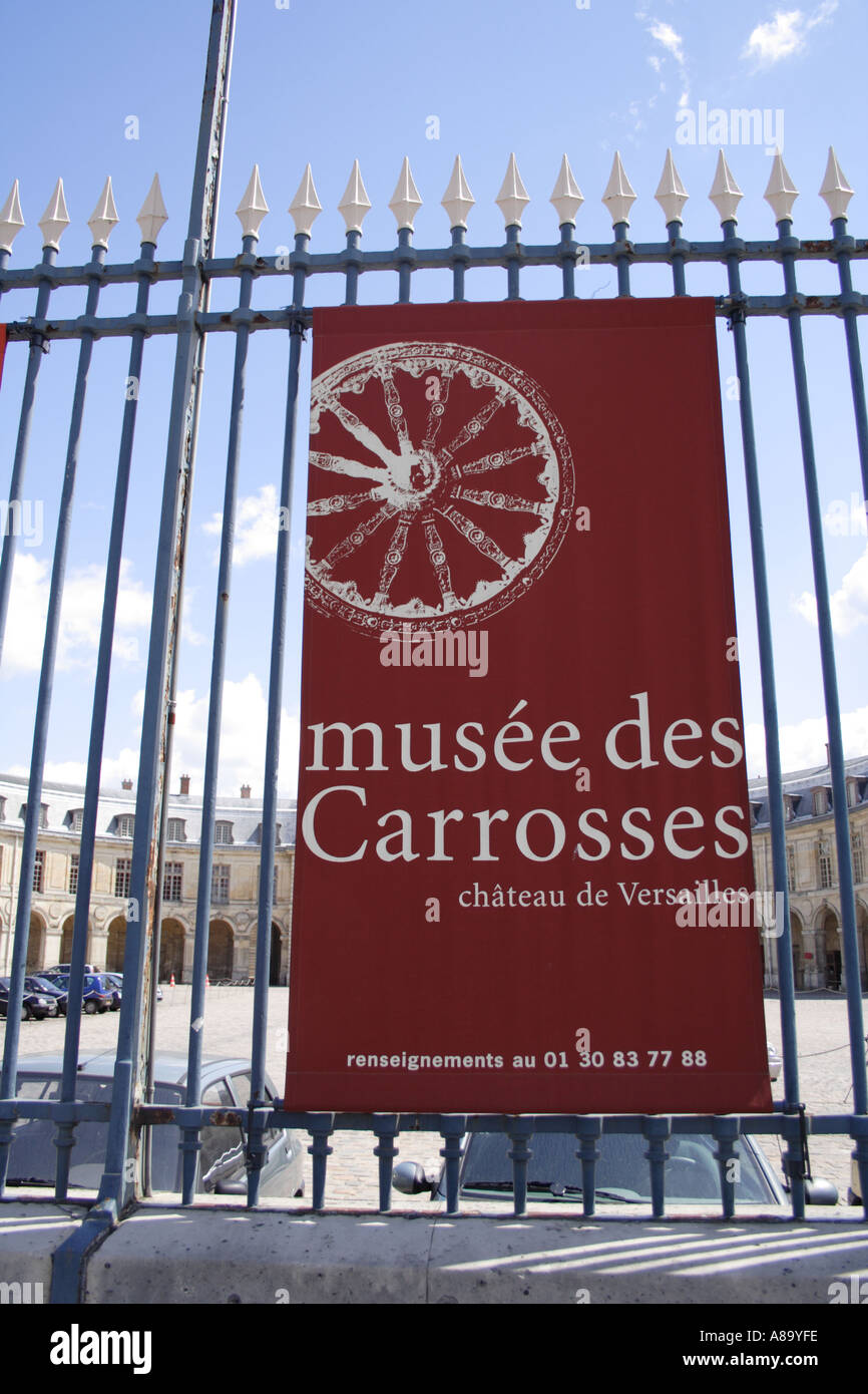 Musee des Carosses or Museum of Carriages Versailles France Stock Photo